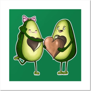 avocado love, avocado valentine Posters and Art